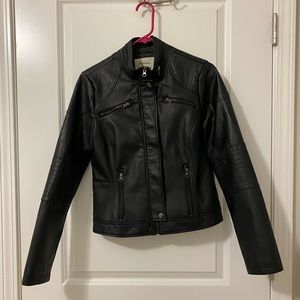 Faux Leather Moto M Juniors Jacket